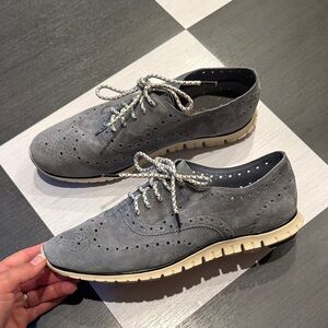 Cole Haan Gray Suede Women's Oxfords